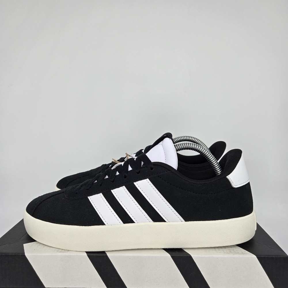 New Adidas VL Court 3.0 'Black White' Women's Shoes Size 8.5